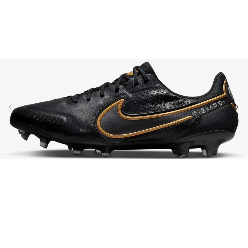 Nike Tiempo Legend 9 Elite FG “Black Metallic Gold” Women’s 8.5 or Men’s 7